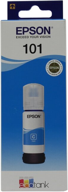 Картридж Epson Original 101 [T03V24A] Cyan для L4150/L4160/L6160/L6170/L6190 (70мл до 6000стр)