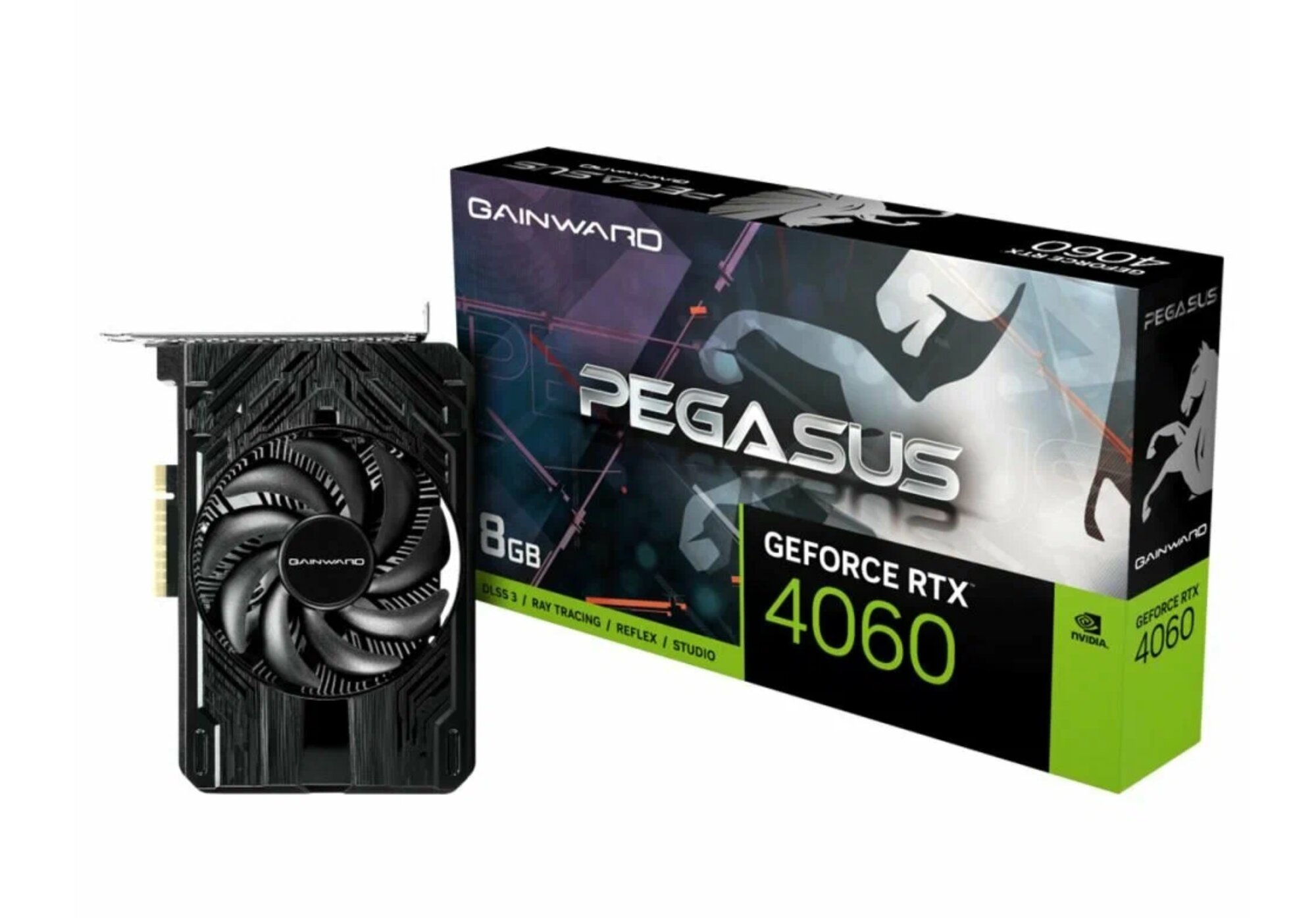 Видеокарта Gainward RTX4060 PEGASUS 8GB GDDR6 128bit 3-DP HDMI