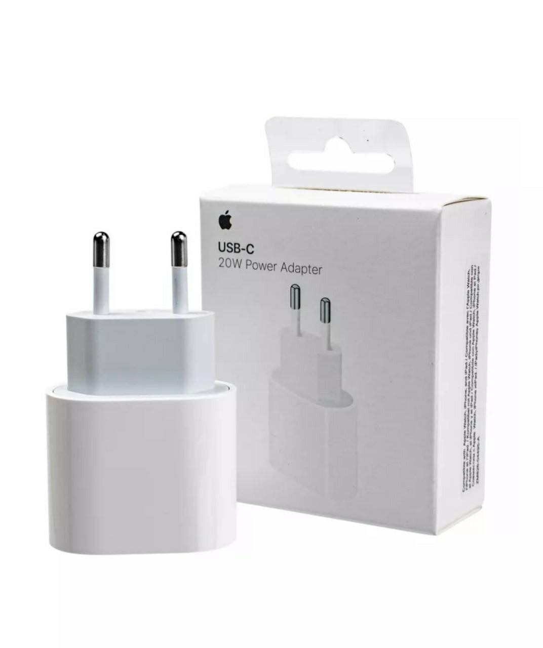 Адаптер 20W для iPhone iPad AirPods USB-C Type C зарядка для телефона сетевое зарядное устройство блок зарядник быстрая зарядка белый