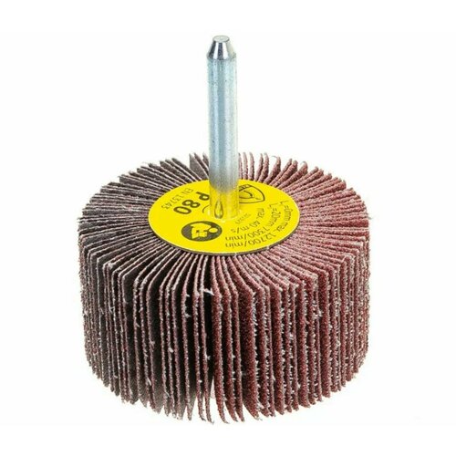 Щетка лепестковая на шпинделе Klingspor КМ613 80х50х6мм Р80 13178 650₽