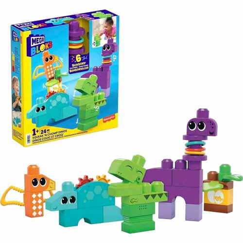 Конструктор Mega Bloks Squeak n Chomp Dinos HKN43