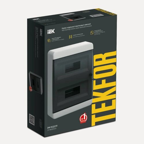 Изображение товара Распределительный щит IEK Tekfor 01-01-041, IP41, пластик, прозрачный, навесной монтаж, 24 м