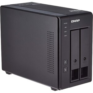 Опция для СХД/ QNAP DAS TR-002 2-Bay 2.5/3.5 SATA Type-C USB 3.1 Gen 1 (5 Gb/s ) Direct Attached Storage with Hardware RAID