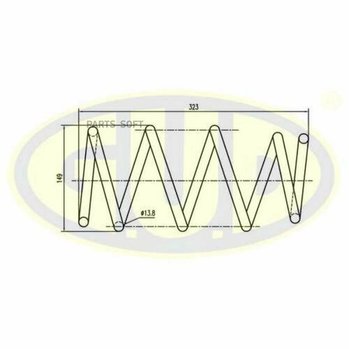 GUD GCS017003 Пружина задн
