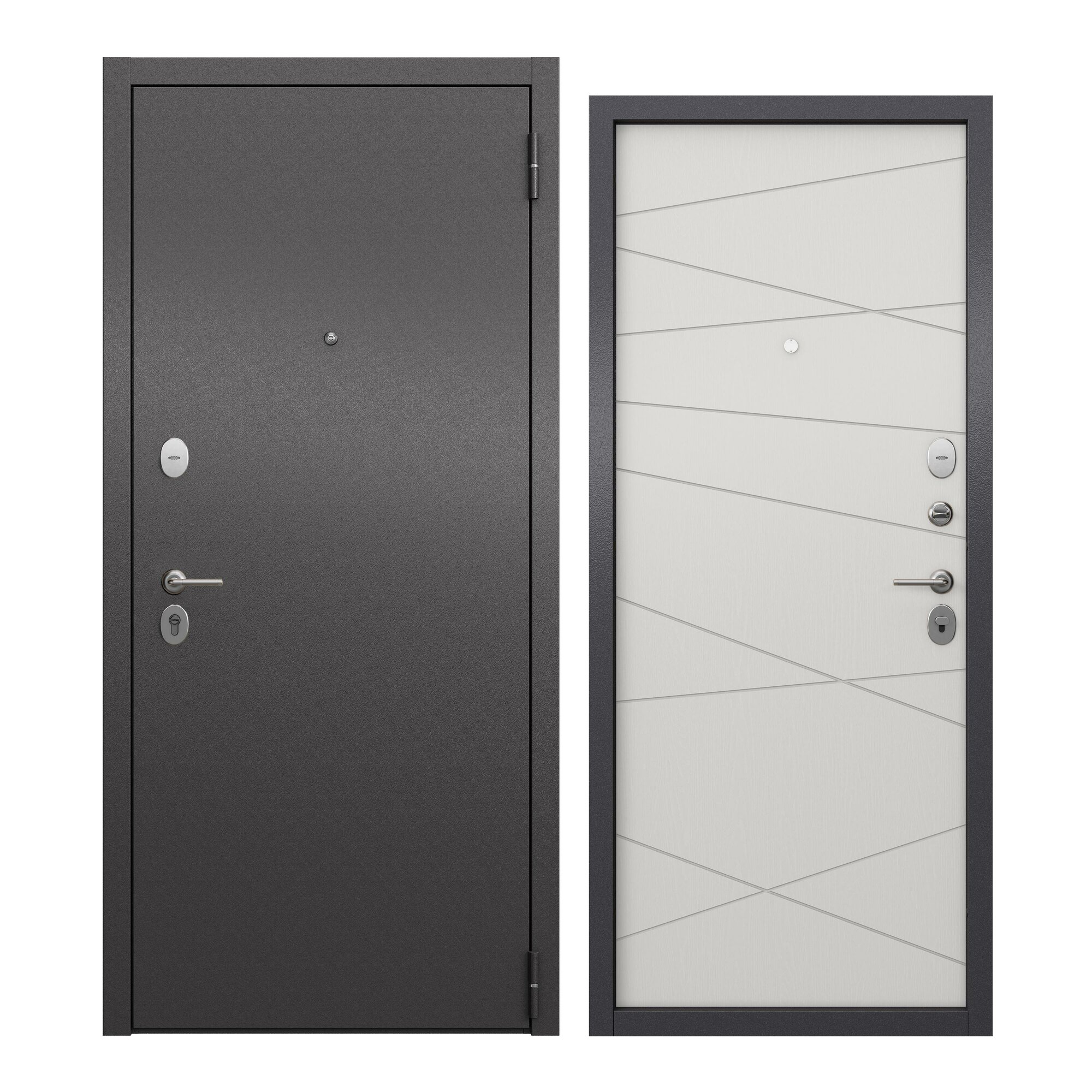 Дверь входная для квартиры ProLine металлическая Apartment X 960х2050 правая антивандальное покрытие два уплотнителя замки 4-го и 2-го класса