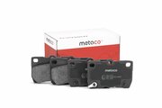 Колодки тормозные задние дисковые к-кт Metaco 3010-076