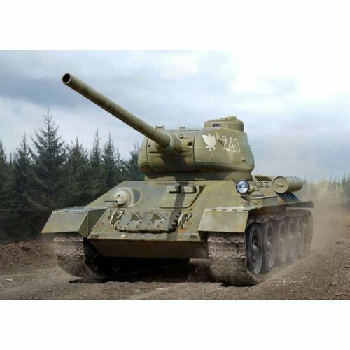 сборная модель soviet t 28 medium tank Academy сборная модель 13554 Soviet Medium Tank Тип-34-85 Tank Factory No. 183 1:35