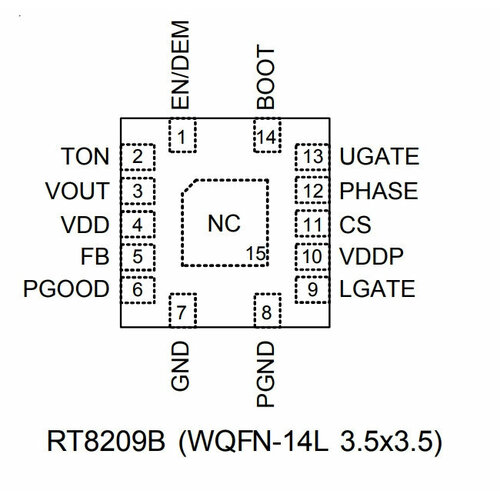 Микросхема RT8209BGQW A0=YM