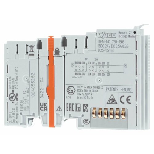Цифровой модуль Fieldbus 0 входов / 16 выходов 750-1505 – WAGO – 4045454905552