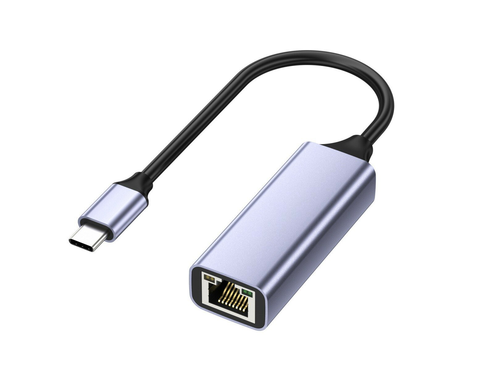 Сетевая карта адаптер USB 2.0 to RJ45 ( Ethernet LAN) 100Mbps серый