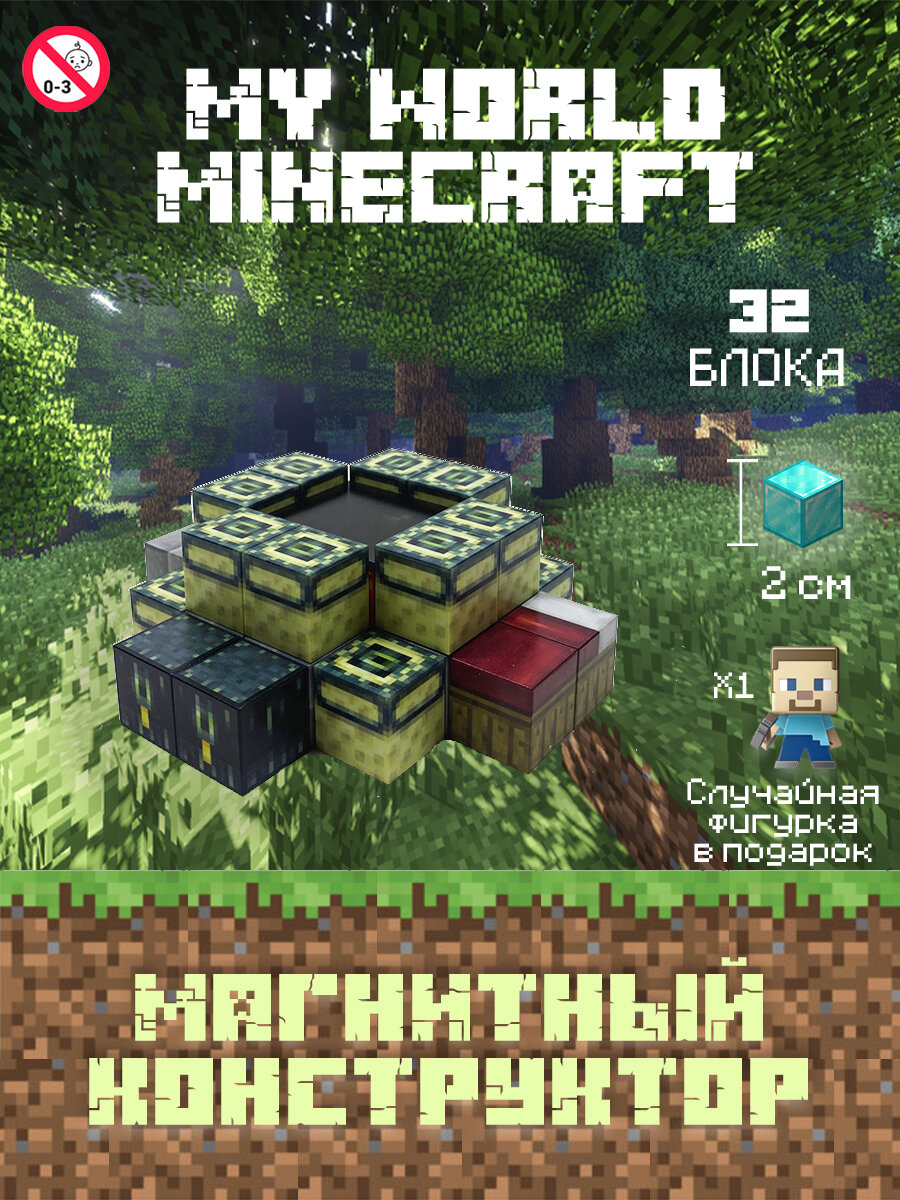 Магнитный Конструктор Minecraft портал в край