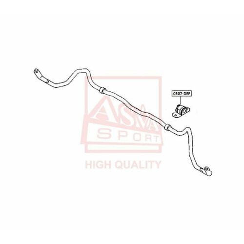 Втулка переднего стабилизатора D18, ASVA 0507DEF