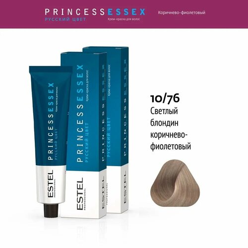 ESTEL Princess Essex крем-краска для волос, 10/76, 60 мл 2 штуки estel princess essex крем краска для волос 9 7 блондин бежевый ваниль 60 мл