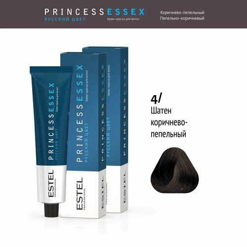 ESTEL Princess Essex крем-краска для волос, 4/0, 60 мл 2 штуки