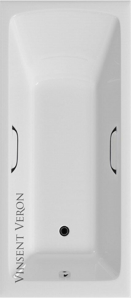 Ванна чугунная Vinsent Veron Kingston 180x80x50 с отверстиями для ручек