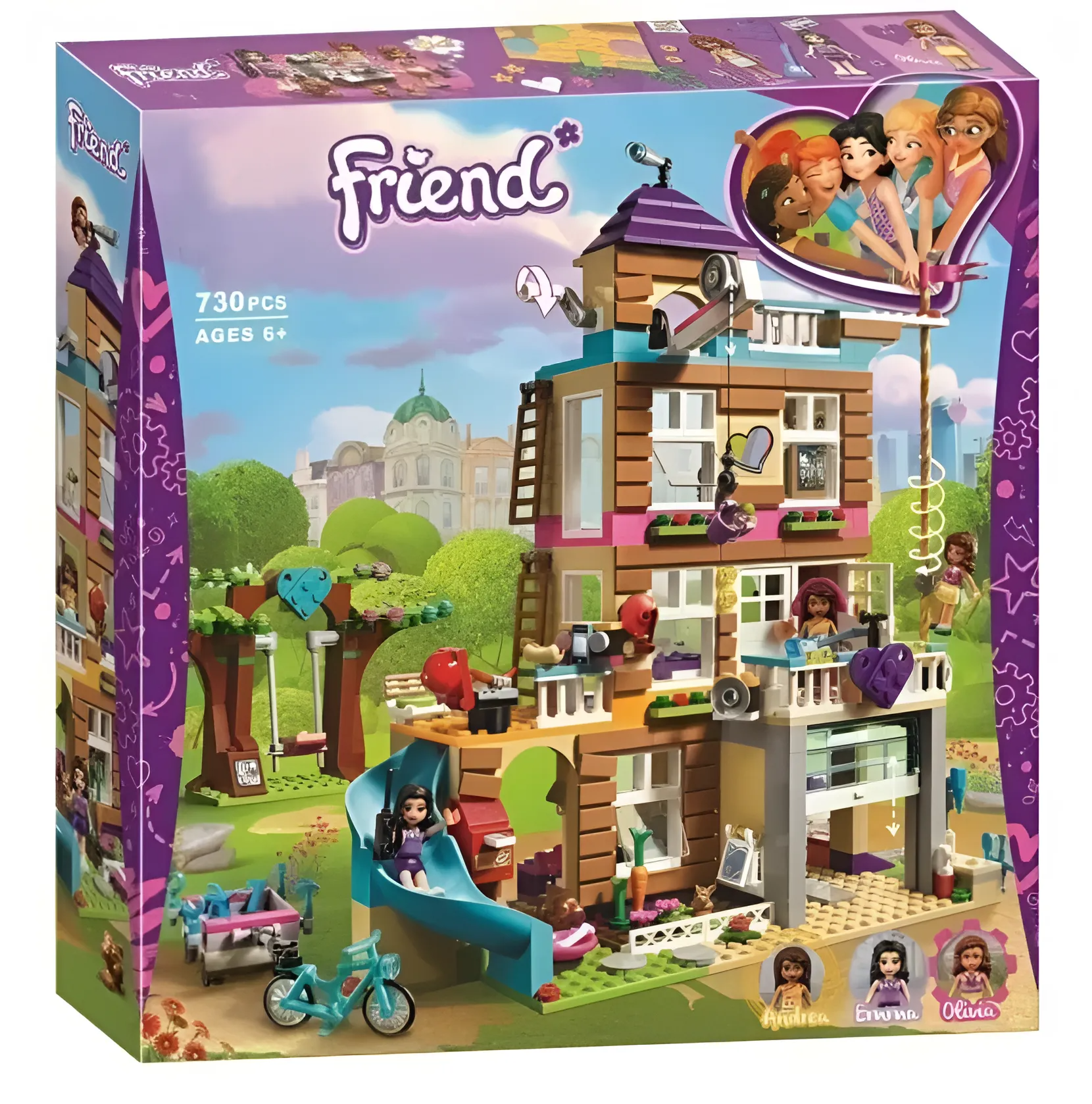 Конструкторы для девочек Friends Дом дружбы 868 деталей, совместим с Lego — фото 1