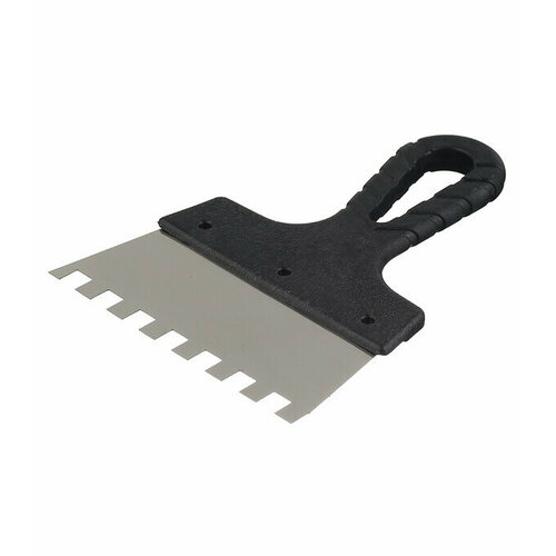 Шпатель зубчатый 150х10 мм с пластиковой ручкой 1010₽