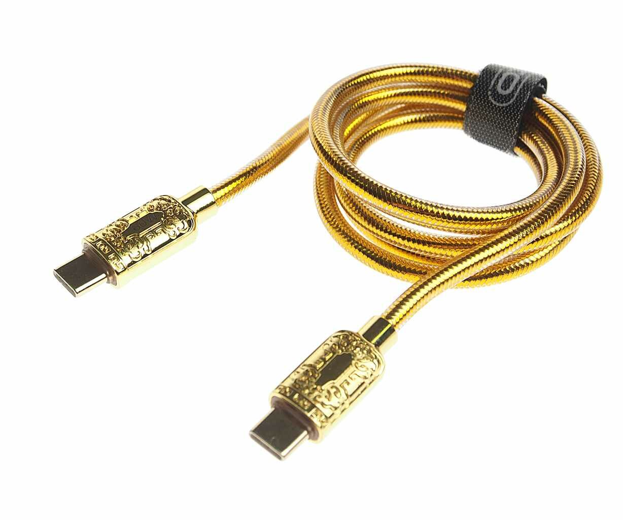 Кабель USB Type C-USB Type C 1м золото, NBQ217B Gold, XO
