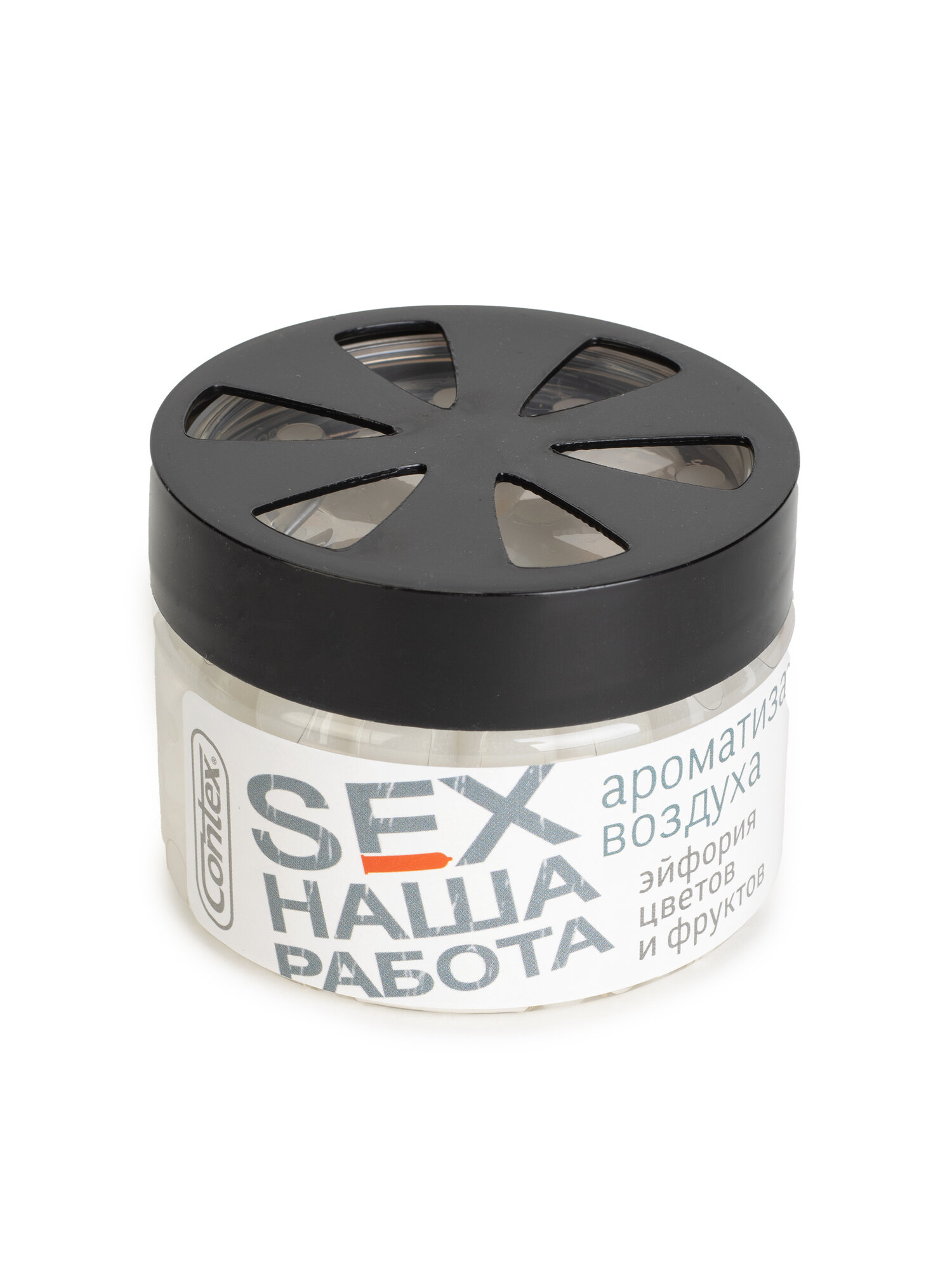 Ароматизатор на панель Contex Sex наша работа аромат цветочных и фруктовых запахов CONTEX-AROMA УТ-00889G(RABOTA) | цена за 1 шт