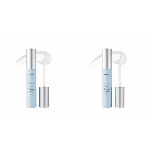 Etude House Основа под макияж Sebum Soak T-zone Base 12 мл 2 шт 1554₽