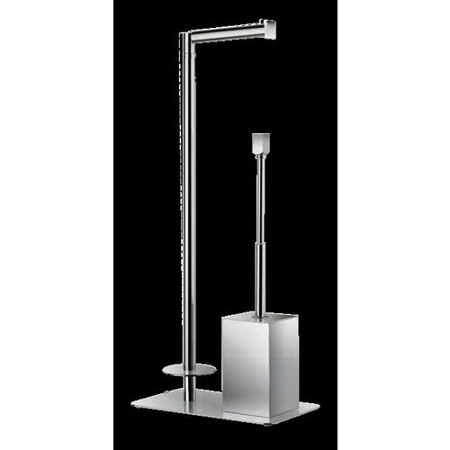 Стойка напольная с держателем для туалетной бумаги и ершиком WINDISCH 89227SO золото матовое 145x250