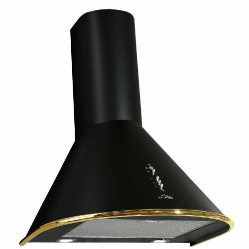 Каминная вытяжка Elikor Омега 60П-650-К3Д черныйзолото 1099000₽