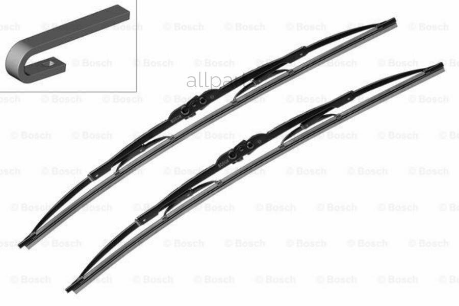BOSCH 3397118801 щетки к-т\ 280/11'+280/11' Rover Mini Cabrio/Cooper/De Ville 90-00