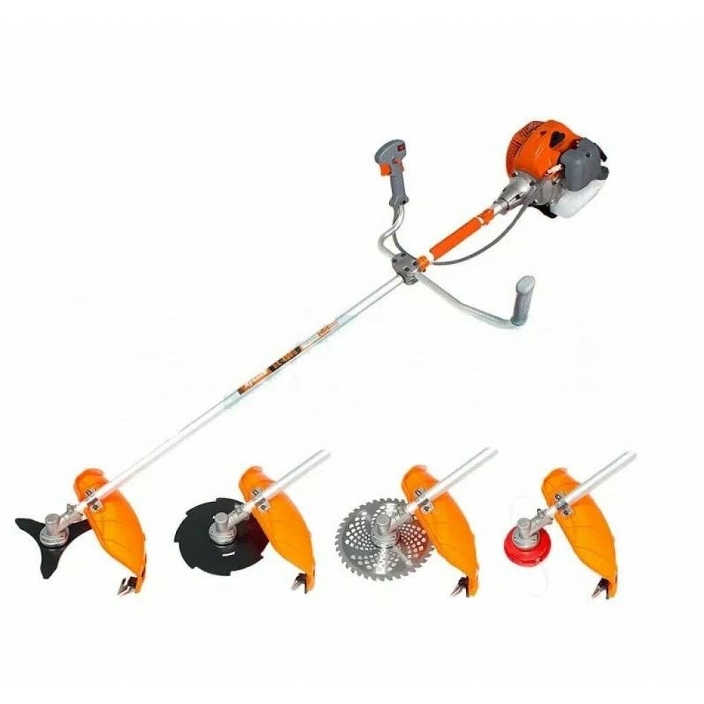 фото Бензиновый триммер Кубань БК-4500, 5кВт / 5,7л. с, 52cм3, прямая неразборная штанга