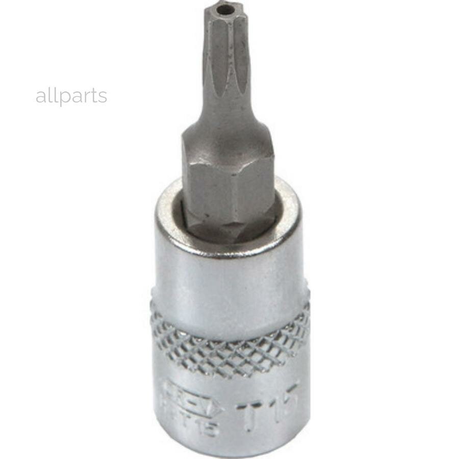 LICOTA H2TT15 Головка торцевая с вставкой torx с отверстием 1/4 T15H