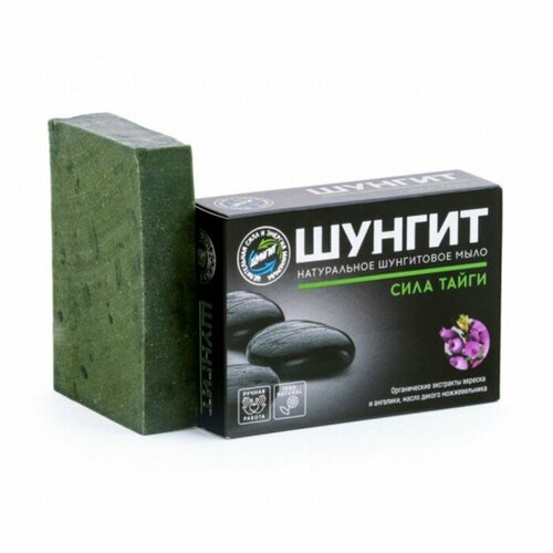 Мыло натуральное шунгитовое Природная аптека эфирные масла 100 г комплект из 6 шт 2475₽