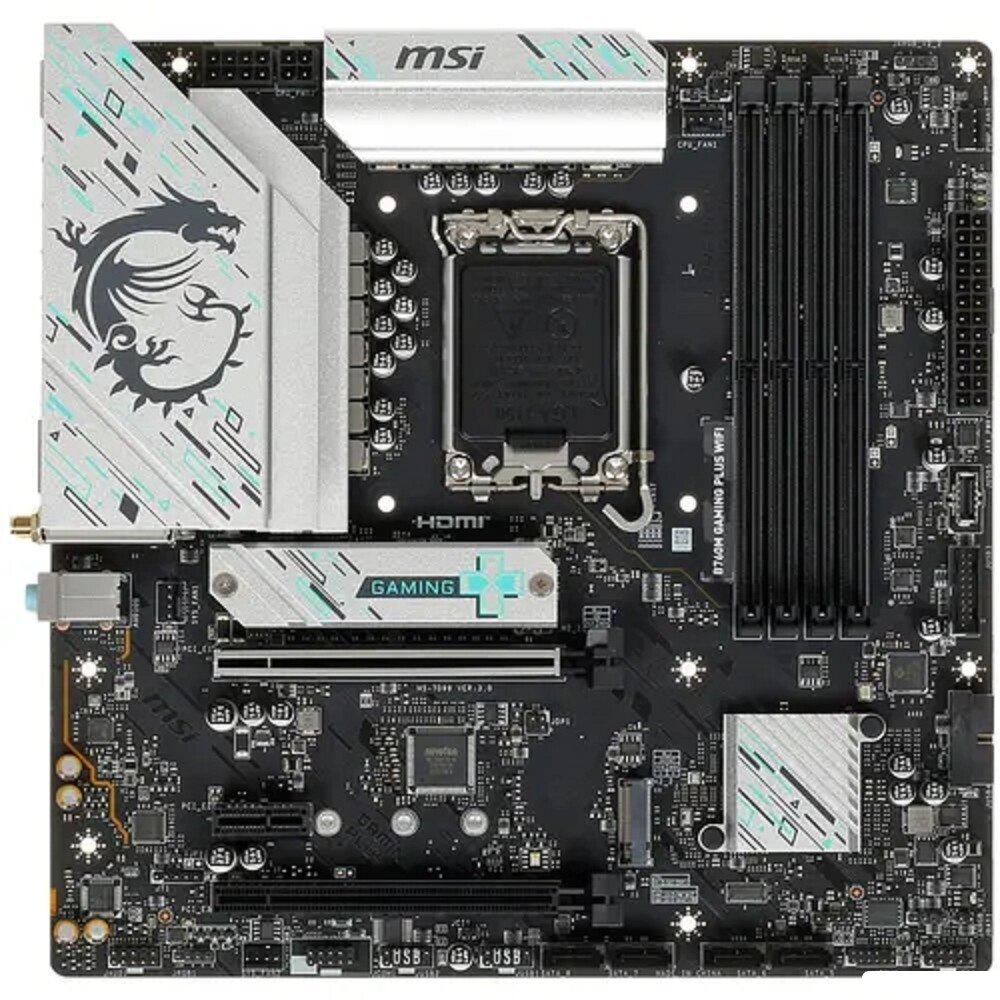 Материнская плата MSI B760M GAMING PLUS WIFI, LGA 1700, Intel B760, mATX, Ret