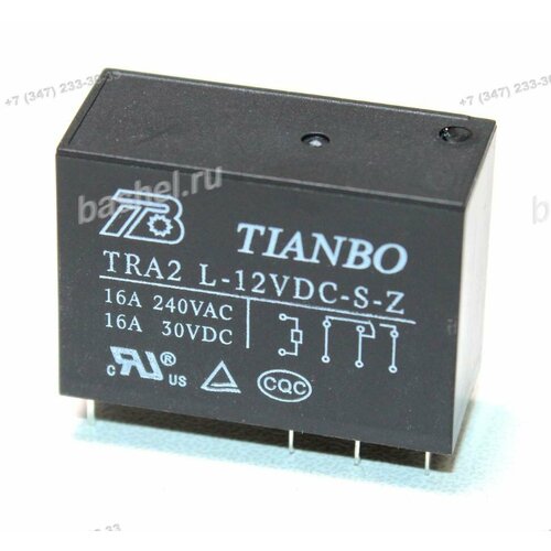 RELAY TRA2L-12VDC-S-Z, Реле, TIANBO br 401l 12vdc relay 40a 480vac