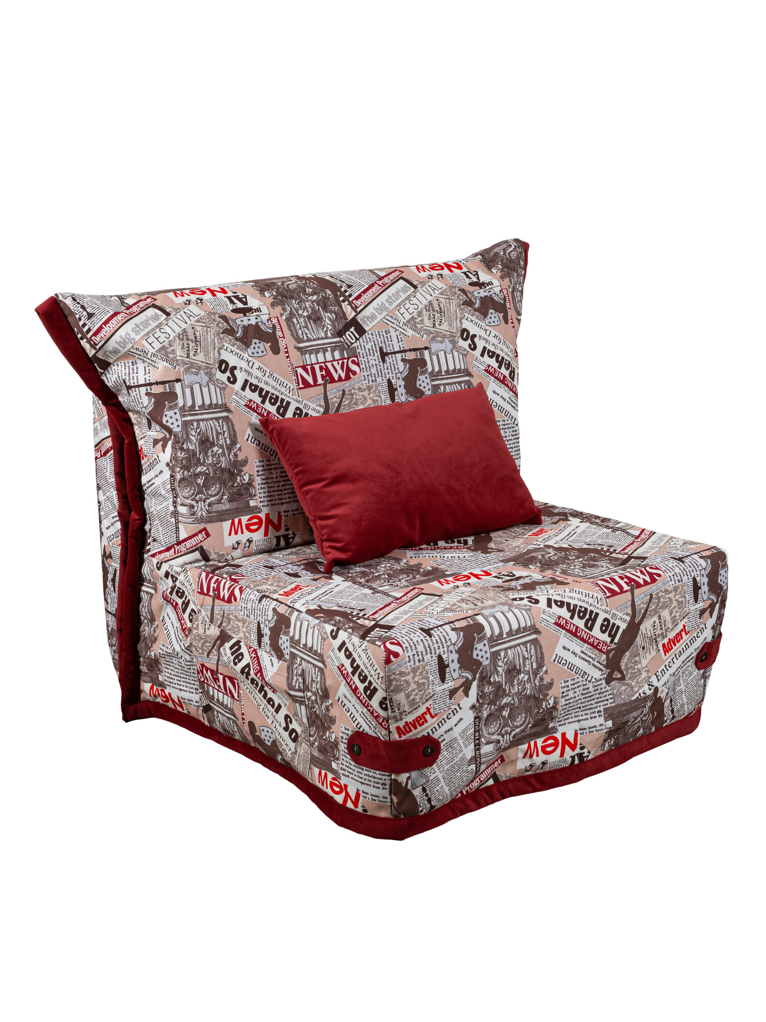Кресло-кровать ширина 80см Инфинити А аккордеон (дизайн 154)