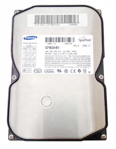 Жесткий диск Samsung SP80A4H 80GB 7200 IDE 3,5" HDD