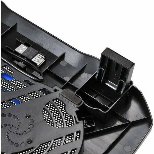 Подставка для ноутбука Buro BU-LCP156-B114 156 357x265x33 мм 1xUSB 1x 140 мм FAN 345 г металлическая сеткапластик черный 2057₽