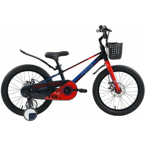 Детский велосипед TECH TEAM Forca 18 blackred магниевый сплав NN012551 NN012551 1509300₽