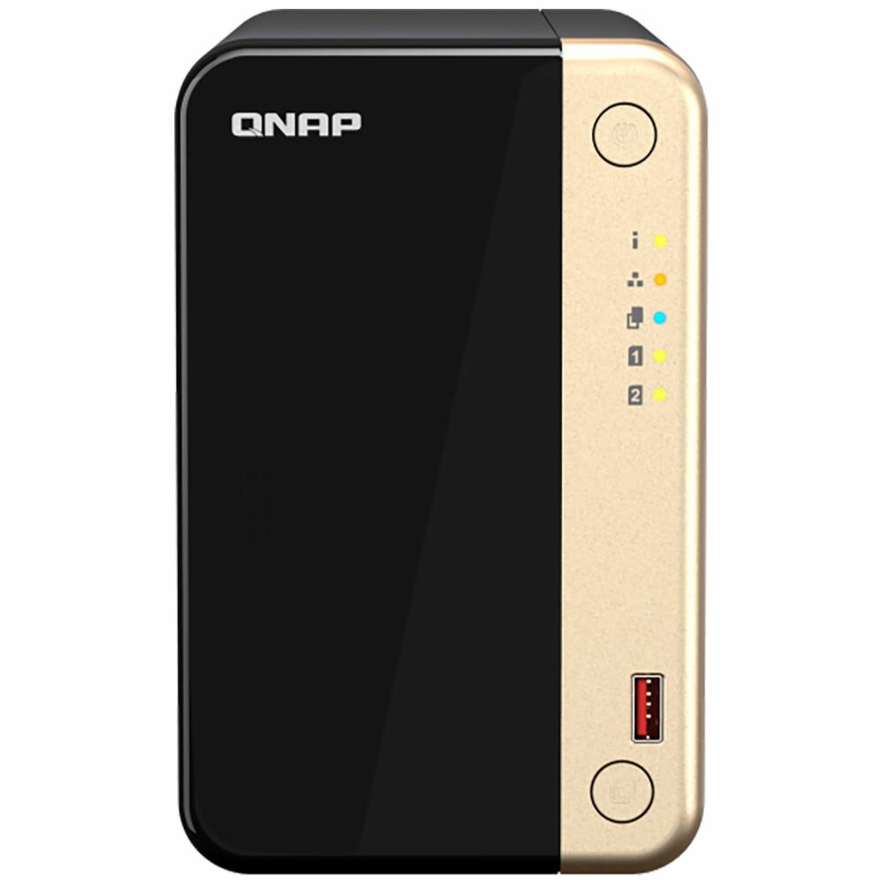 Сетевое хранилище NAS Qnap TS-264-8G черный - фото №6