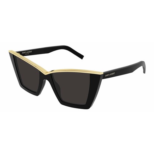 Солнцезащитные очки Saint Laurent SL 570 001 SL570-001, золотой, черный солнцезащитные очки saint laurent для женщин черный