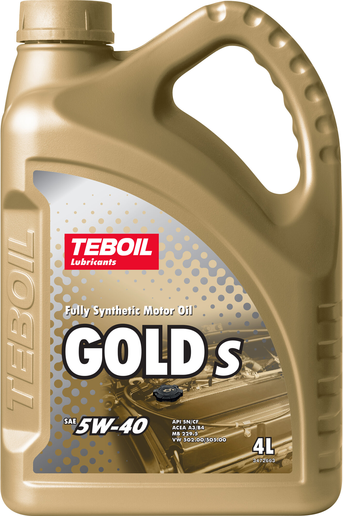 Моторное масло TEBOIL Gold S 5W-40 4 л