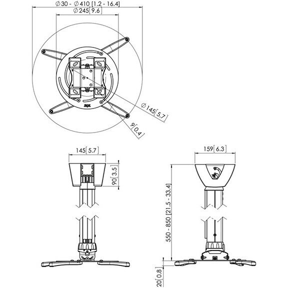 Кронштейн для проектора Vogels PPC 2555 — фото 1