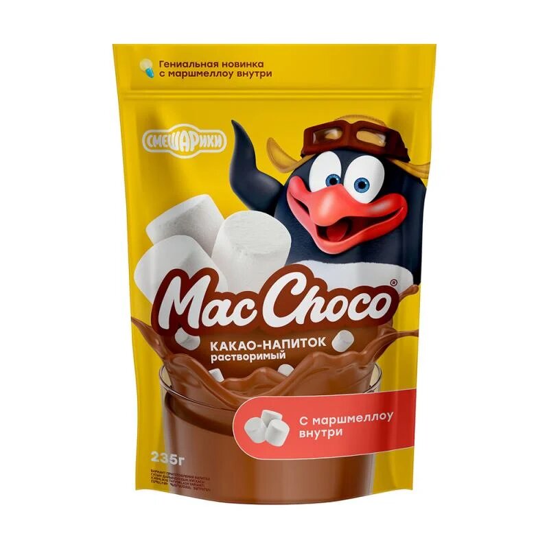 Какао-напиток растворимый, MacChoco, с маршмеллоу, 235 г