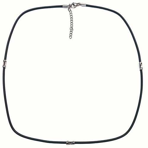 Чокер Anikom, серебряный, черный