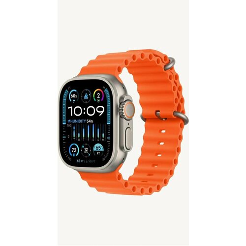 Умные часы Apple Watch Ultra 2 49 мм Titanium Case GPS Cellular Orange Ocean Band 9550000₽