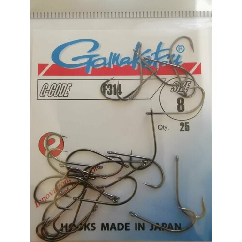 Крючок Gamakatsu F314 №8 (25шт)