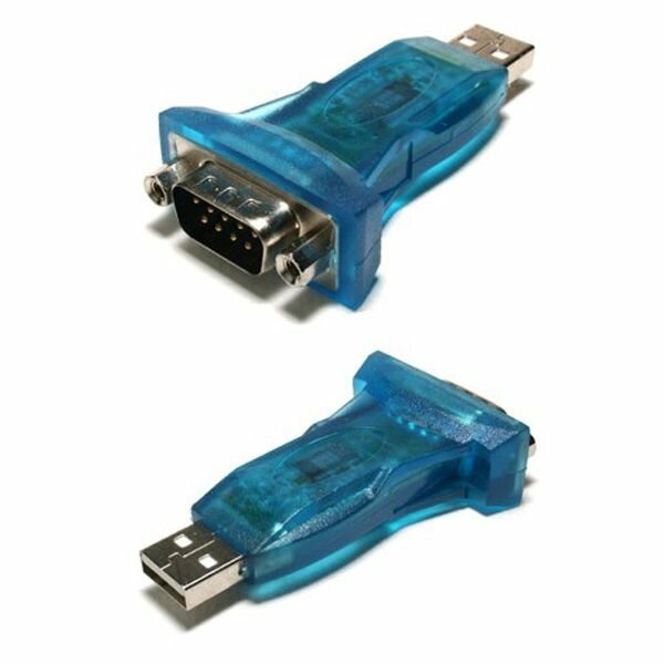 Переходник (FTDI FT232) USB Am to RS232 DB9 M, гайки (ORIENT UAS-012) — фото 1