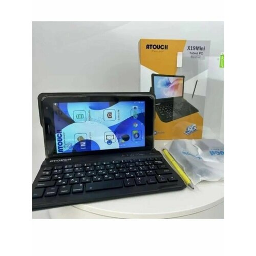 Планшет Atouch X19 MINI 7 с клавиатурой и стилусом 8GB256GB Серый 7500₽