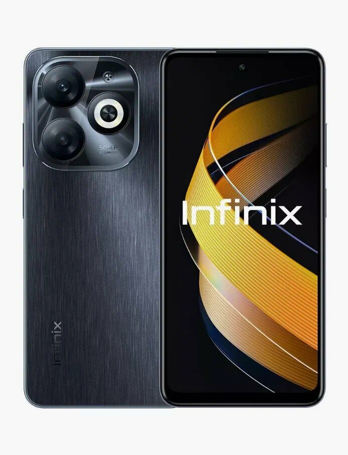 Смартфон Infinix Smart 8 Pro 4/256 ГБ, Dual nano SIM, Timber Black
