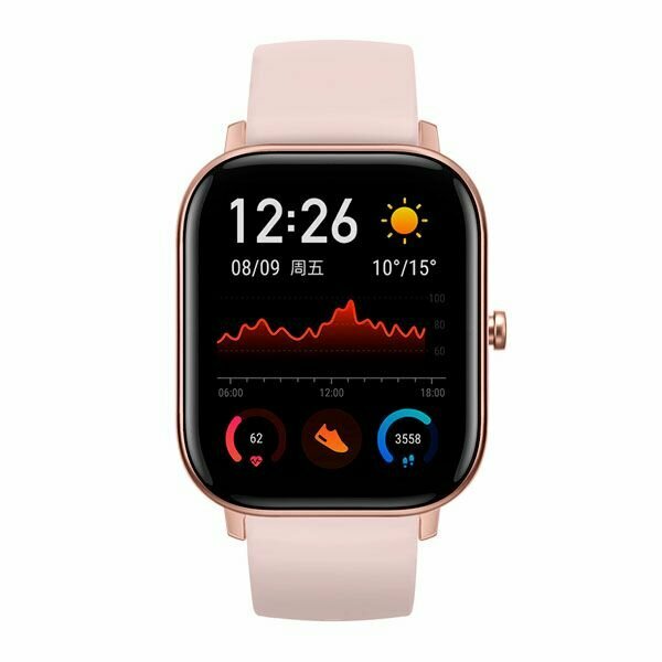 Смарт-часы AMAZFIT GTS, 1.65", синий / синий - фото №8