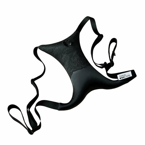 Подушка для зоны декольте против заломов и морщин сна / Натуральный шелк и кружево