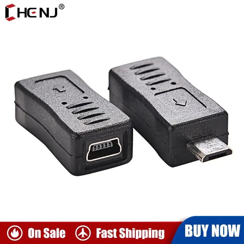 Переходник Micro USB на Mini USB, 1 шт, None